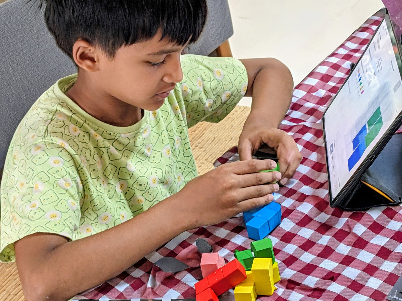 Kids exploring activities in Tryo Spark