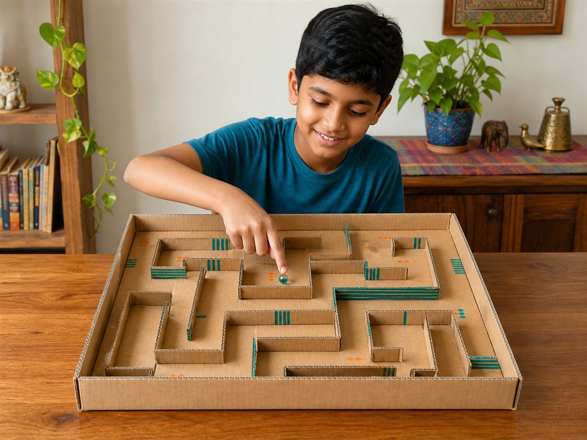 Make a maze or marble game